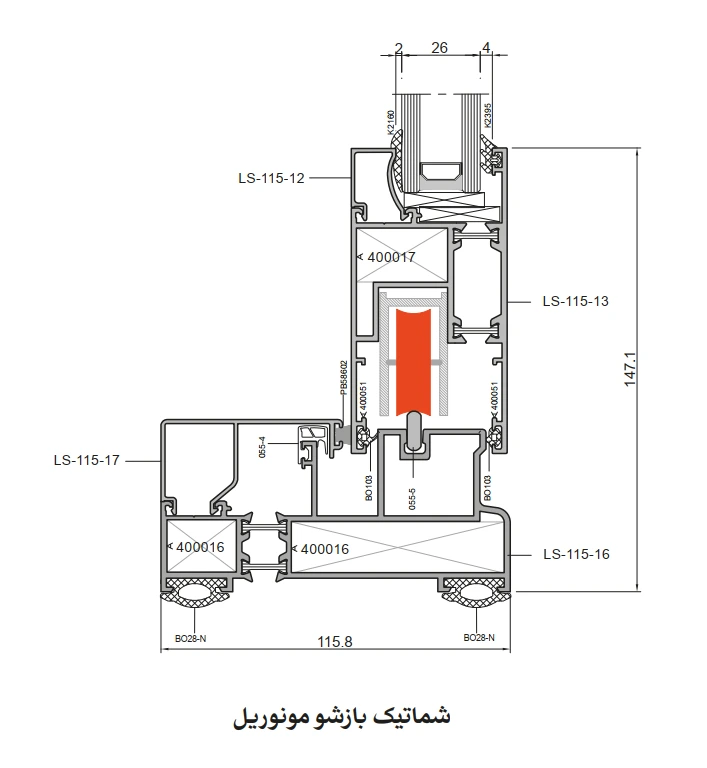 سیستم کشویی ترمال بریک لیفت اند اسلاید